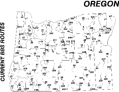 example route locations in Oregon