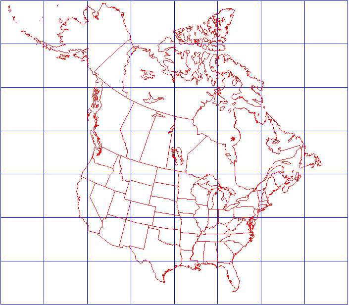 north america map